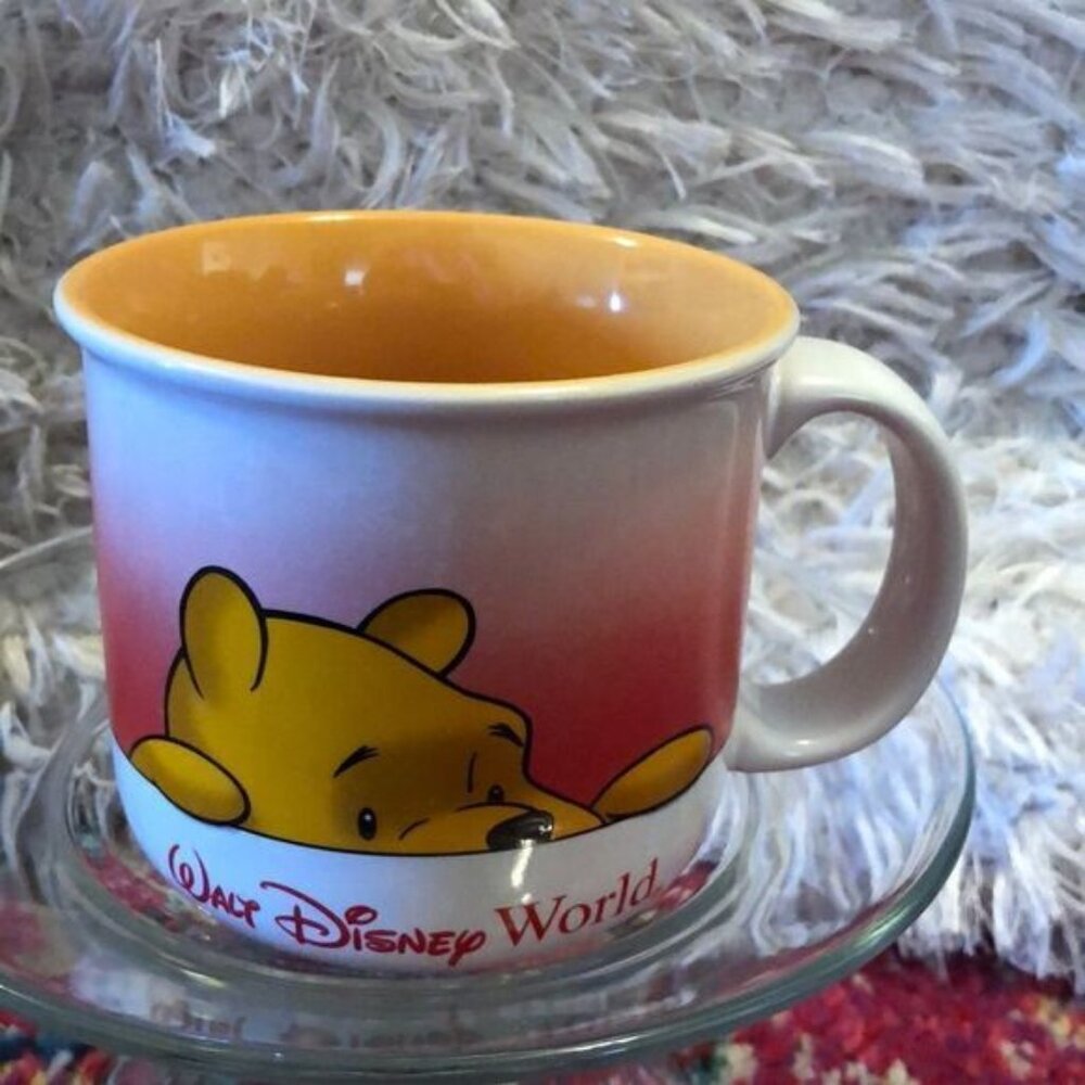 Walt Disney World Winnie The Pooh Ceramic Coffee Mug Cup Thailand EUC